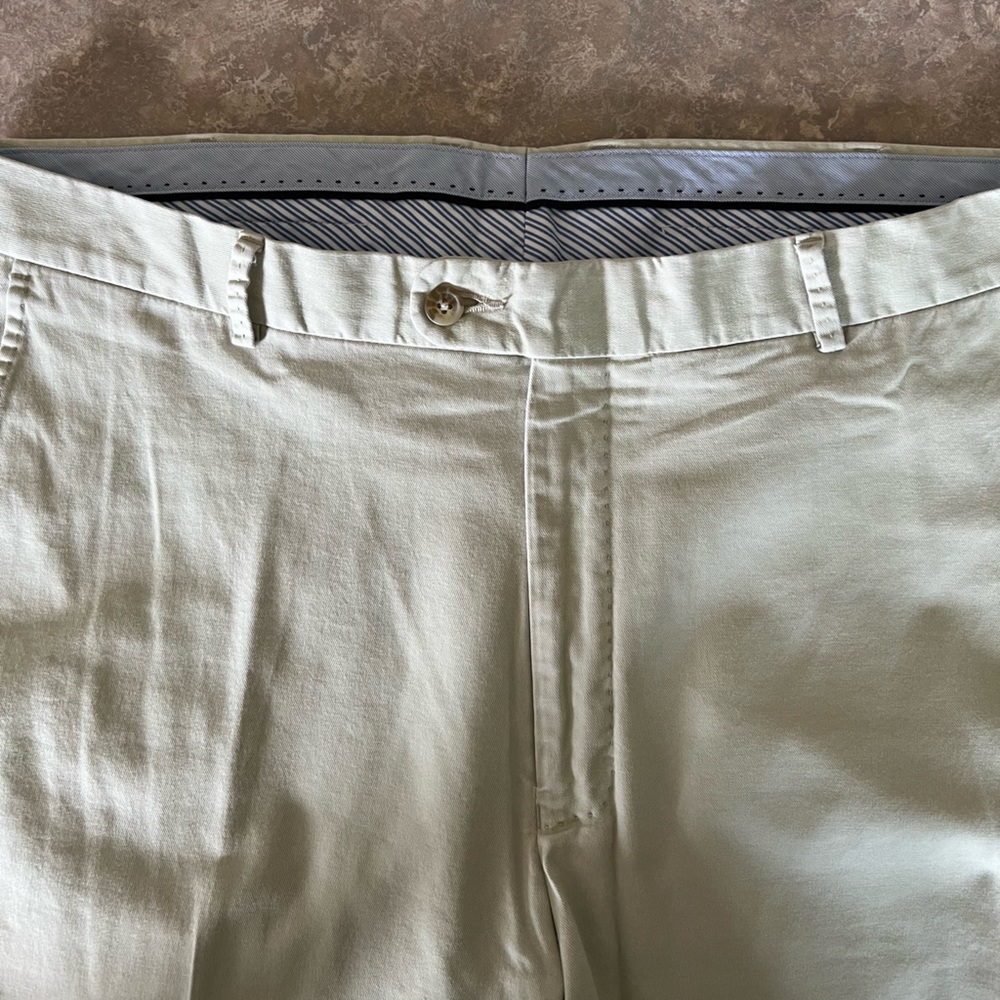 Peter Millar chino pants without label but an authentic item 100% cotton